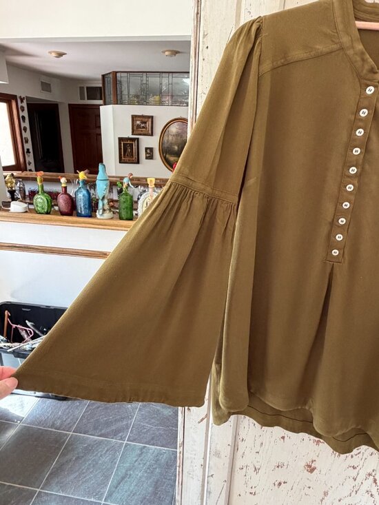 FREE PEOPLE EASY GIRL BUTTONDOWN TUNIC - Picture 6 of 6